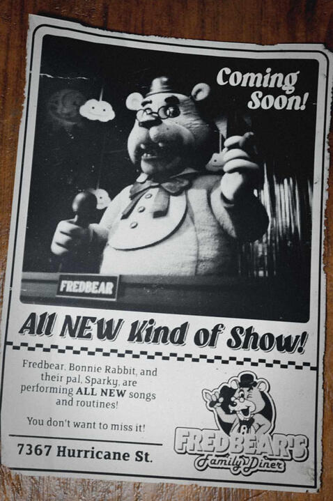 Fredbear's Family Diner promotional poster
