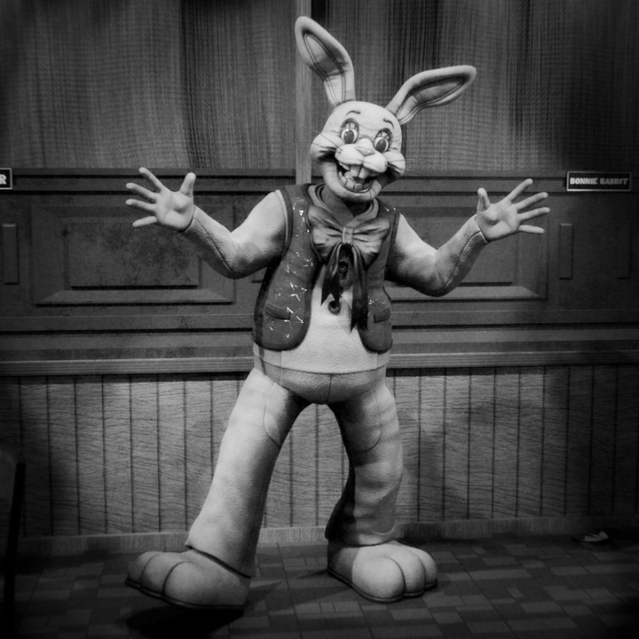 Photo by Anthony Brandonisio of Bonnie Rabbit mascot costume