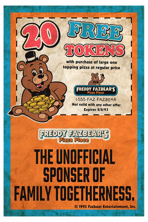 Scan of a Freddy&#39;s coupon from 1993